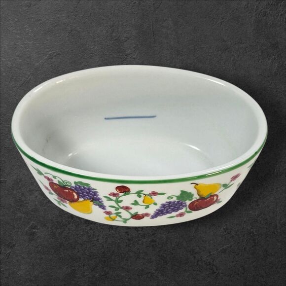 Cottagecore Cook Street Butter Boat 3-Piece Fruit Floral Covered Dish Vintage - Picture 8 of 14